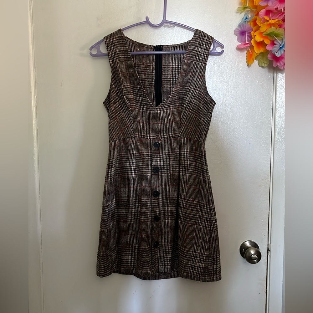 Plaid dress 🤎